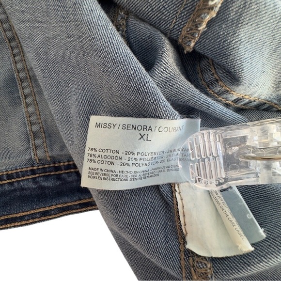 Anne Klein Classic Indigo Jean Jacket Size XL - Picture 5 of 5